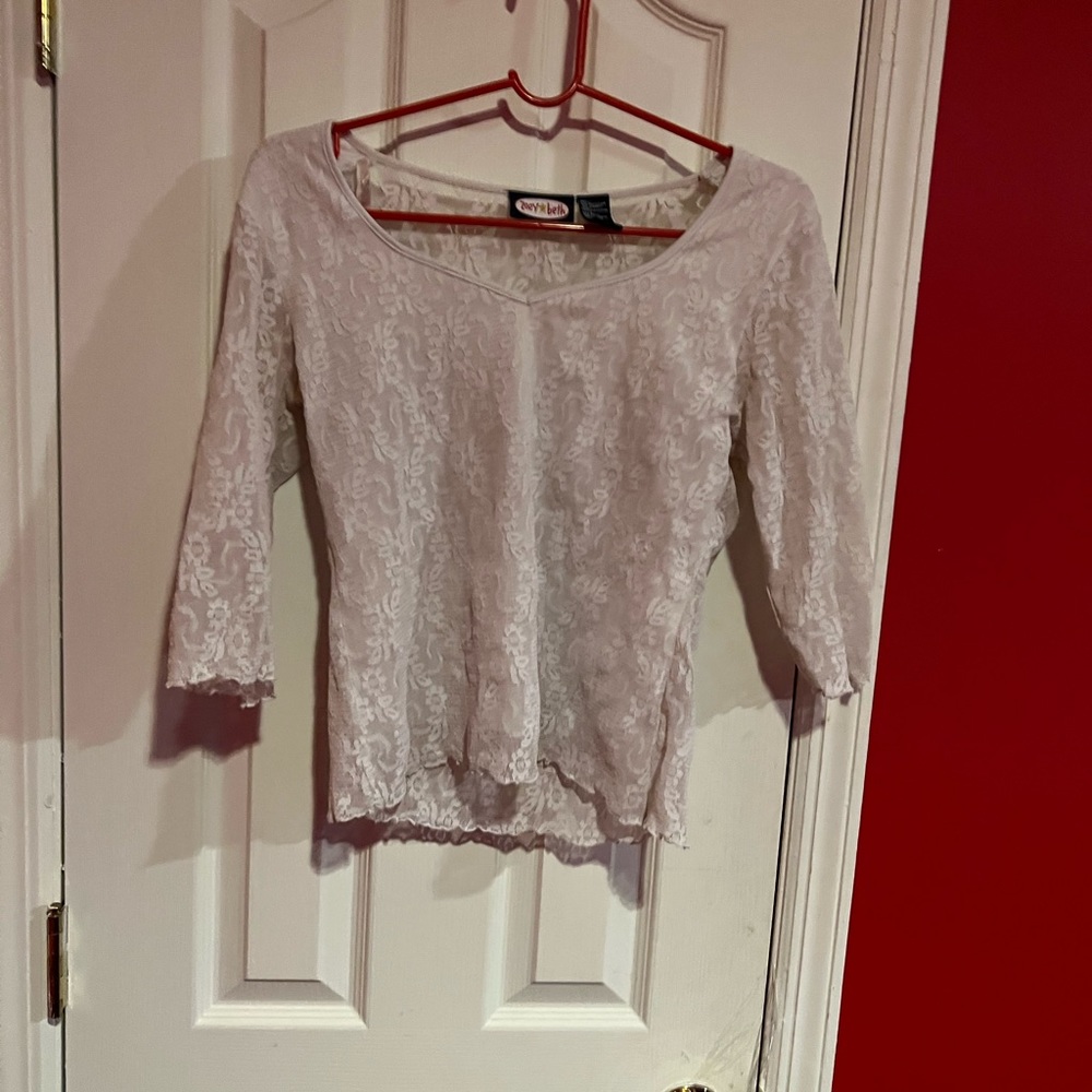 White lace top